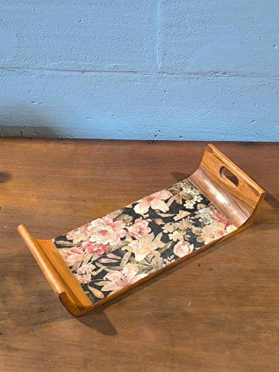 Nampan kopi motif Jati 30 x 12 x 6