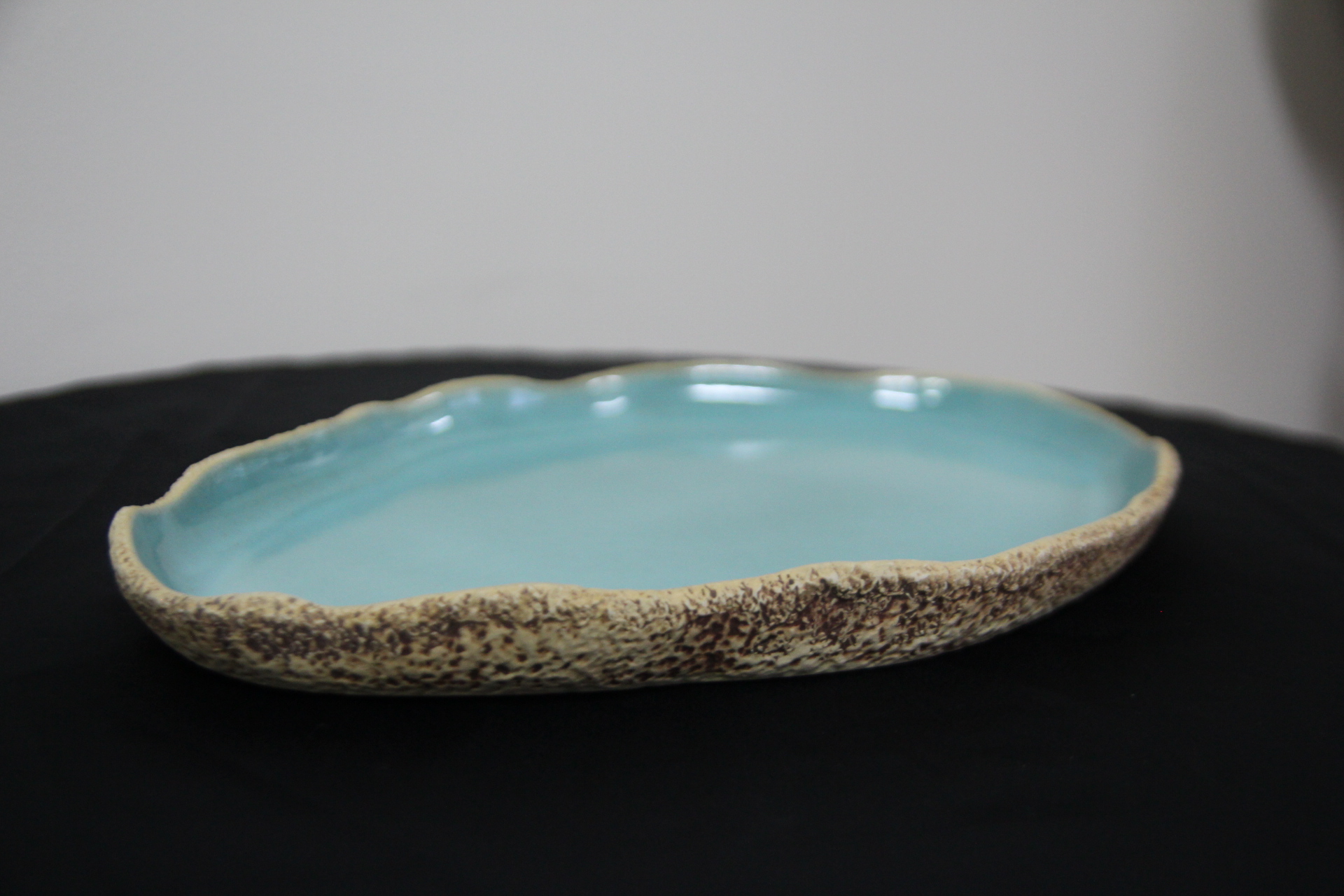 Plate coral oval XL